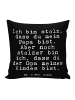 Mr. & Mrs. Panda Kissen Ich bin stolz, dass... mit Spruch in Schwarz