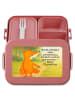 Mr. & Mrs. Panda Bento Box Fuchs Laterne Design mit Spruch in Rot Pastell