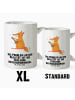 Mr. & Mrs. Panda Kaffeetasse Fuchs Gitarre mit Spruch in Weiß