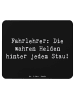 Mr. & Mrs. Panda Mousepad Spruch Fahrlehrer Helden mit Spruch in Schwarz