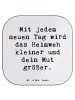 Mr. & Mrs. Panda Tischuntersetzer Spruch Heimweh überwinden Mut ... in Weiß