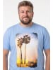 Men Plus Kurzarm T-Shirt in himmelblau