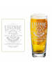 LUXENTU Willi Becher Bierglas mit Gravur Legende seit 20 Jahren in 0,5 l in transparent