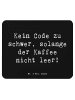 Mr. & Mrs. Panda Mousepad Spruch Code und Kaffee mit Spruch in Schwarz