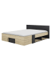 CALICOSY Bett SWIVE in Kastanienbaum - (W) 180  x (H) 80  x (L) 204  cm