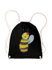 Mr. & Mrs. Panda Stofftasche Biene Happy ohne Spruch in Schwarz