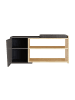 CALICOSY Schuhschrank FIONA in Anthrazitgrau - (W) 104  x (H) 37  x (L) 47  cm