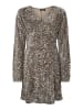 Pieces Midikleid in Morel