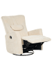 Beliani Fernsehsessel REA in Beige/Schwarz - (W) 85 x (H) 102 x (L) 107 cm