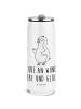 Mr. & Mrs. Panda Trinkflasche Pinguin Marienkäfer mit Spruch in Weiß
