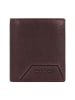 Piquadro Rhino Geldbörse RFID Schutz Leder 8.5 cm in dark brown