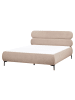 Beliani 2-tlg Doppelbett LESSAY in Beige/Schwarz
