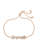 faina Women Bracelet With Rhinestones in Rose Gold