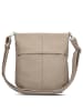 Zwei Mademoiselle M90 - Umhängetasche 28 cm (cord-polar) in nubuk-cappuccino