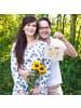 Mr. & Mrs. Panda Deko Schild Bären mit Blumenkranz ohne Spruch in Grau Pastell