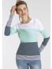 Kangaroos Longsleeve in weiß-hellblau-rauchblau