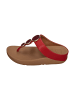 fitflop Zehentrenner HALO BEAD-CIRCLE METALLIC TOE-POST SANDALS in rot