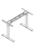58 aufm Kessel SCHREIBTISCH höhenverstellbar elektrisch Editha 180x90 schwarz/beton
