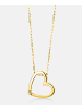 Diamant L'éternel Halskette aus 750 Gelbgold mit Diamant Herz-Design