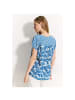 Cecil Halbarmbluse in Azure Blue