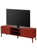 home24 TV-Lowboard HOLOV in Rot