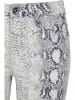 Urban Classics Urban Classics Damen Ladies Animal Stretch Twill Skinny Pants in offwhite snake