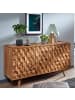 KADIMA DESIGN Sideboard 138x76x45 cm Massivholz Anrichte mit Türen &