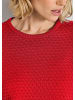 MADELEINE Eleganter Baumwollpullover mit Noppenstruktur in rot
