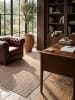 KADIMA DESIGN Teppichläufer Geometrisch flachgewebt pflegeleicht Wohnzimmer Flur in Natur