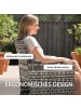 Outsunny Rattanstühle in Grau 62L x 58B x 87H cm