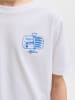 JACK & JONES Junior T-Shirt Kurzarm Jorvacation Bio-Baumwolle in bright white portugal
