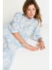 Rich & Royal Musselin Stickkleid in Skyway Blue