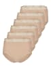 Nina von C. 6er Pack Damen Taillenslip in nude