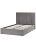 Beliani 2-tlg Doppelbett VION in Grau