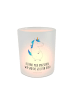 Mr. & Mrs. Panda Teelicht Glas Einhorn Mann mit Spruch in Transparent