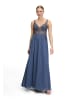 Vera Mont Abendkleid mit Stickerei in Blue Stone