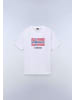 Napapijri T-Shirt "S-Drapeau Ss" in Weiß
