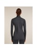 icebreaker Unterhemd Wo Merino 260 ZoneKnit LS Half in Schwarz011