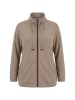 Ulla Popken Sweatjacke in blassbraun