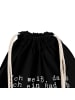 Mr. & Mrs. Panda rucksack beutel Ich weiß, dass ich... mit Spruch in Schwarz