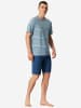 Schiesser Pyjama Casual in pacific blue