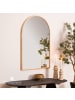 Atmosphera Créateur d'intérieur Duftkerze mit Holzdochten INU, 580 g in Gold, 18 cm