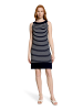 Betty Barclay Sommerkleid ohne Arm in Dunkelblau/Weiß