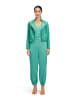 Vera Mont Satin-Bluse mit V-Ausschnitt in Silky Green