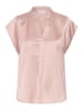SAINT TROPEZ Kurzarm-Bluse PananSZ Gerade Passform in Pale Mauve