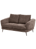 Beliani 2-Sitzer Sofa KJAER in Braun/Schwarz - (W) 155 x (H) 100 x (L) 100 cm