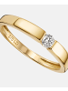 Diamant L'éternel Ring aus 375 Gelbgold mit 0.1 Karat Diamant