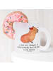 Mr. & Mrs. Panda Teetasse Capybara Blume mit Spruch in Transparent