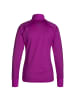 Under Armour Longsleeve Train Cold Weather 1/2 Zip in magenta / schwarz