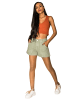 Simply Chic Jeans Shorts Hot Pants Kurze Sommer Hose in Khaki